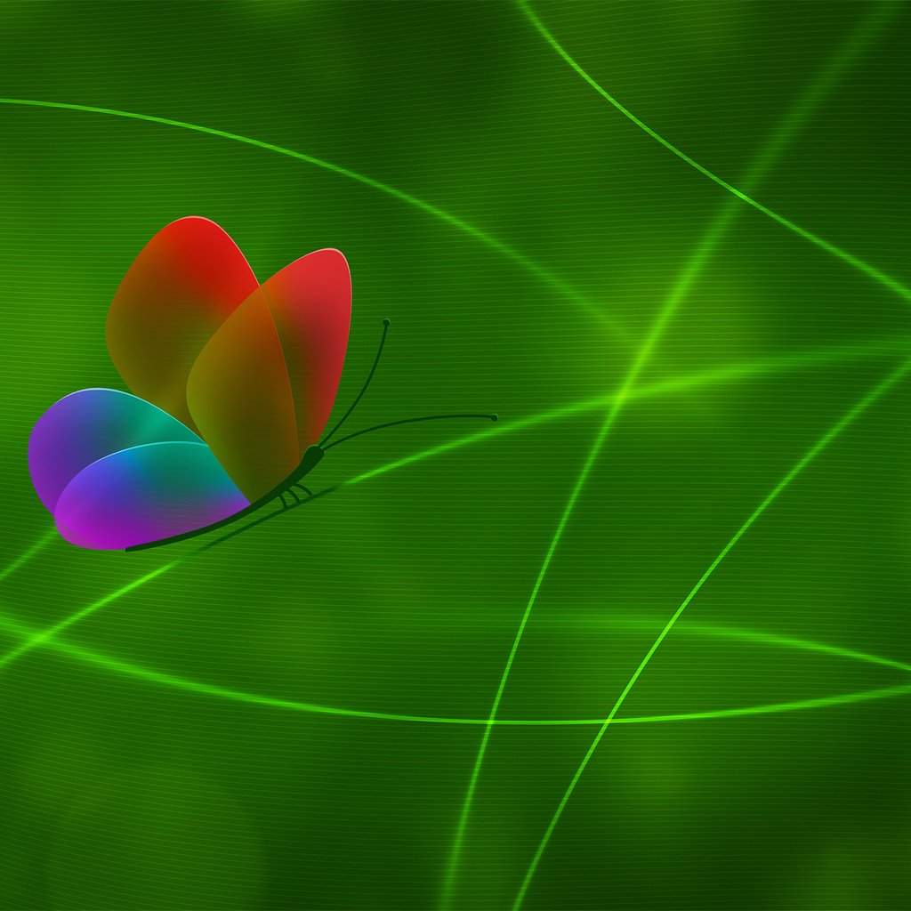 Обои линии, зелёный, цвет, бабочка, line, green, color, butterfly разрешение 2560x1600 Загрузить
