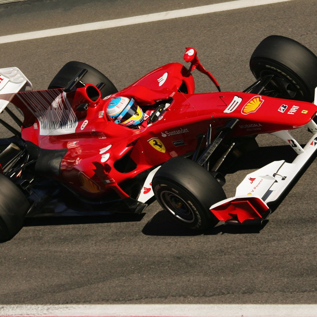 Обои auto sport, formula-1, fernando alonso, ferari f10, circuit de catalunya разрешение 3504x2336 Загрузить