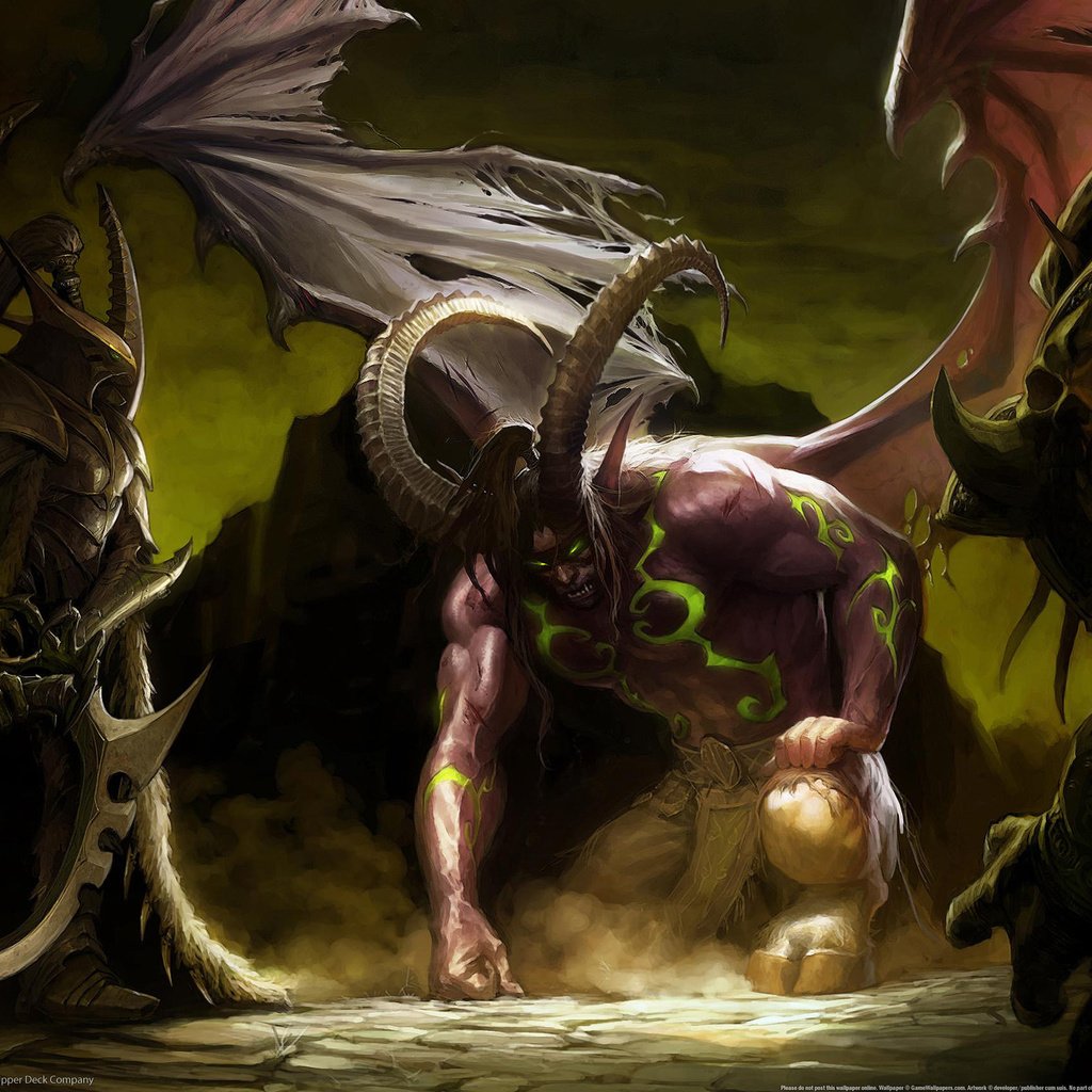 Обои дьявол, мир варкрафта, illidan, черт, ух, the devil, world of warcraft, hell, wow разрешение 2560x1600 Загрузить