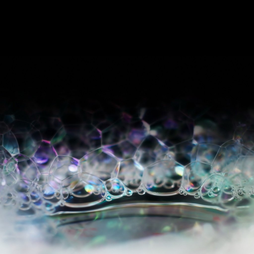 Обои пузыри, блики, пена, крупным планом, bubbles, glare, foam, closeup разрешение 2560x2048 Загрузить