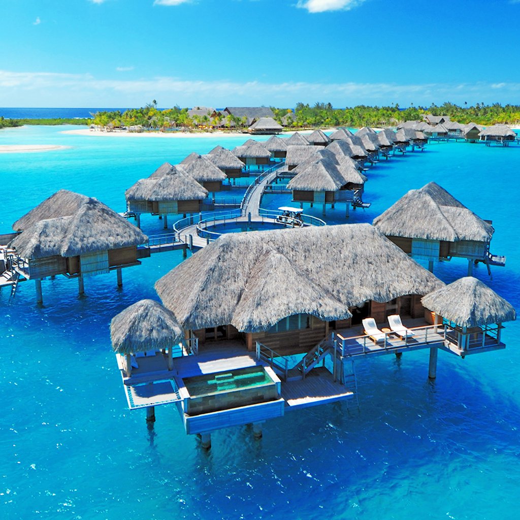 Обои море, остров, курорт, бунгало, тропики, мальдивы, sea, island, resort, bungalow, tropics, the maldives разрешение 2545x1902 Загрузить