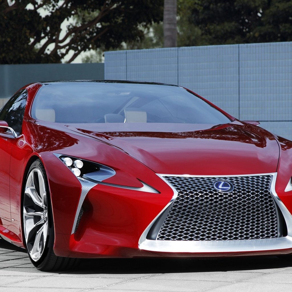 Обои машина, красная, лексус, lf-lc sports coupe concept, machine, red, lexus разрешение 1920x1200 Загрузить