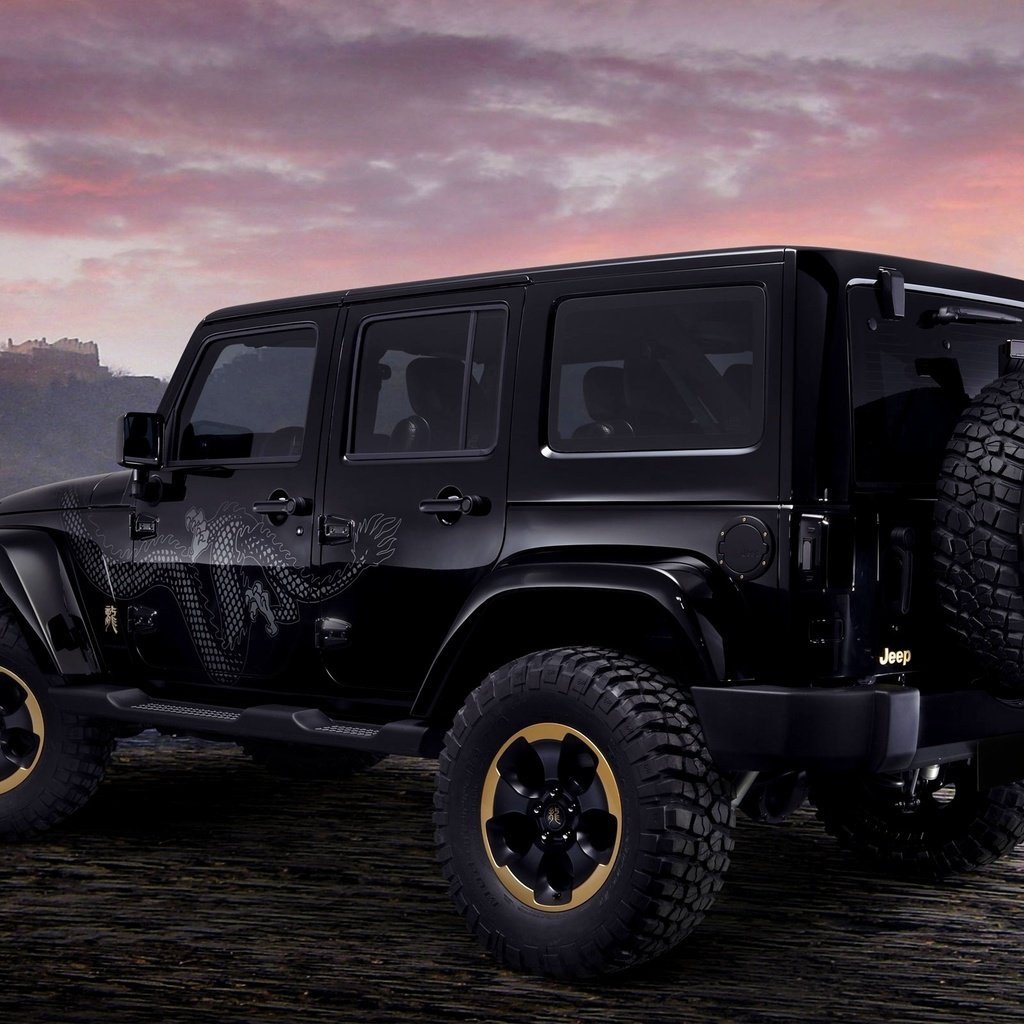 Обои дракон, черный, авто, джип, concept, рэнглер, dragon, black, auto, jeep, wrangler разрешение 2560x1600 Загрузить