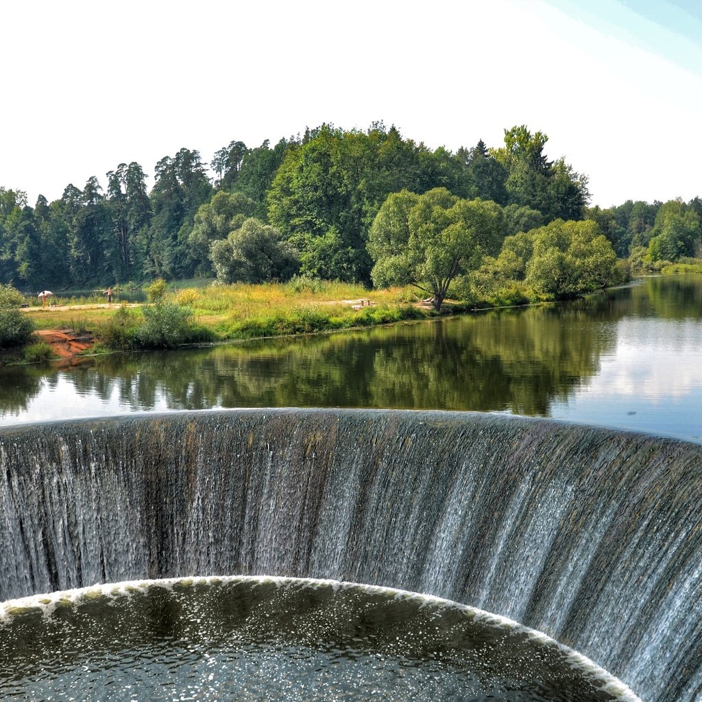 Обои деревья, озеро, река, плотина, trees, lake, river, dam разрешение 2560x1600 Загрузить