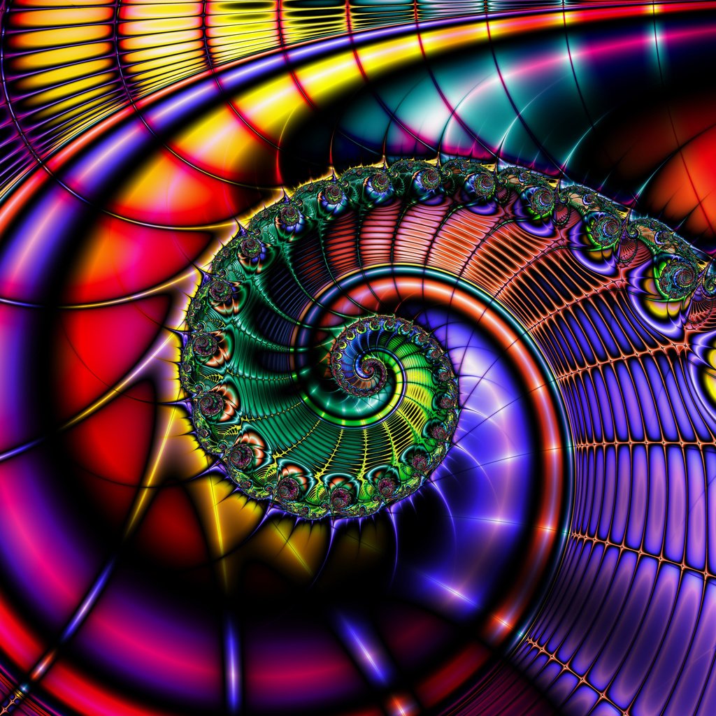 Обои узор, цвет, спираль, фрактал, pattern, color, spiral, fractal разрешение 3200x2400 Загрузить