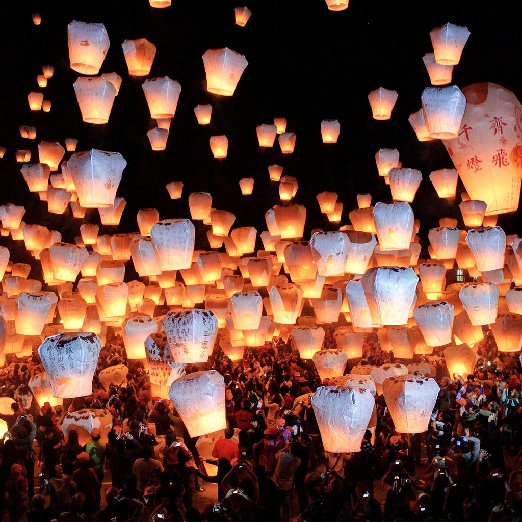 Обои тайвань, skylantern, фестиваль, taiwan, festival разрешение 1920x1080 Загрузить