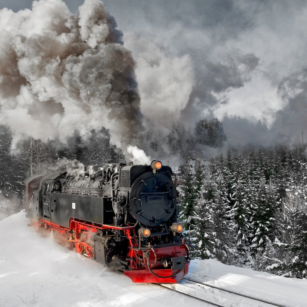 Обои горы, германия, паровоз, гарц, mountains, germany, the engine, harz разрешение 1920x1080 Загрузить