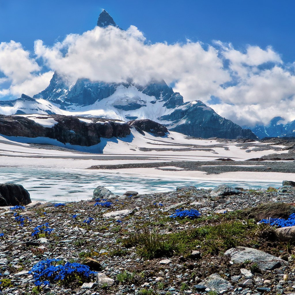 Обои маттерхорн, schweiz, wallis, matterhorn разрешение 2048x1151 Загрузить