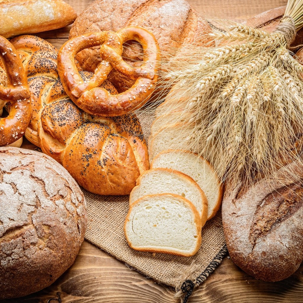 Обои булки, пшеница, хлеб, выпечка, зерно, булочки, сдоба, батон, baking, bread, wheat, cakes, grain, buns, muffin, baton разрешение 2880x1922 Загрузить