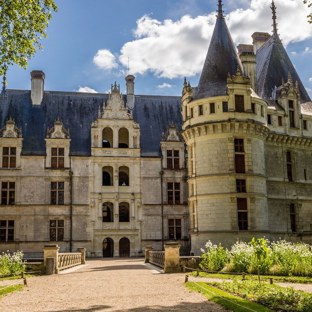 Обои замок, франция, azay le rideau, азей-лё-ридо, castle, france, azay-le-rideau разрешение 1920x1280 Загрузить