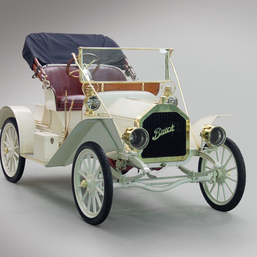 Обои ретро, белый, кабриолет, бьюик, 1908, model 10, touring runabout, retro, white, convertible, buick разрешение 3000x2250 Загрузить