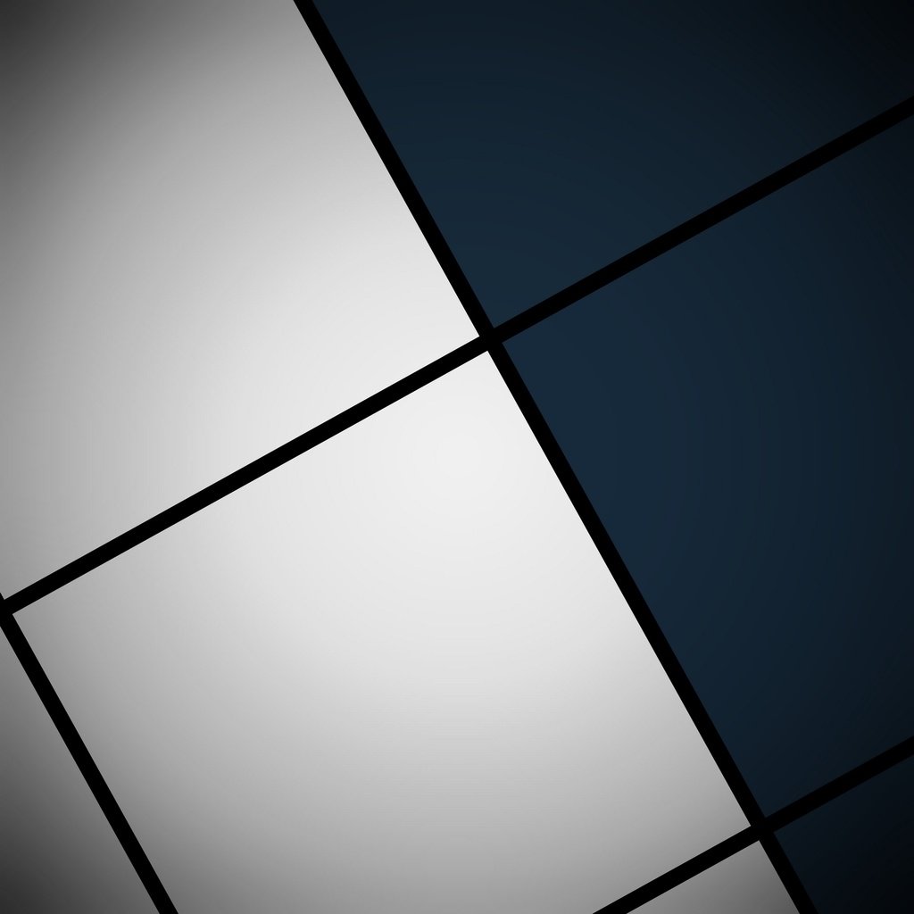 Обои синий, черный, белый, квадраты, окрас, материал, геометрия, дезайн, blue, black, white, squares, color, material, geometry, design разрешение 1920x1920 Загрузить