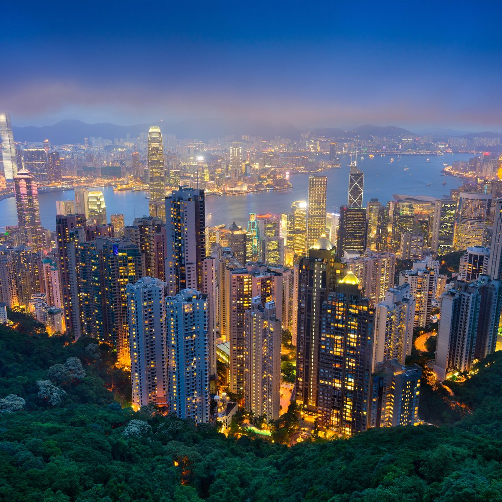 Обои ночь, река, города, небоскребы, китай, гонконг, night, river, city, skyscrapers, china, hong kong разрешение 6000x4004 Загрузить