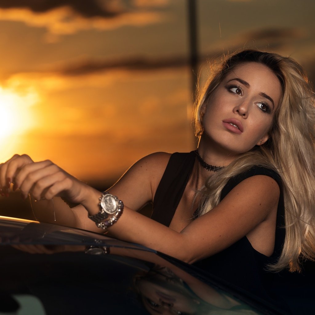 Обои закат, девушка, блондинка, взгляд, модель, волосы, лицо, daniel ceapa, sunset, girl, blonde, look, model, hair, face разрешение 2048x1365 Загрузить