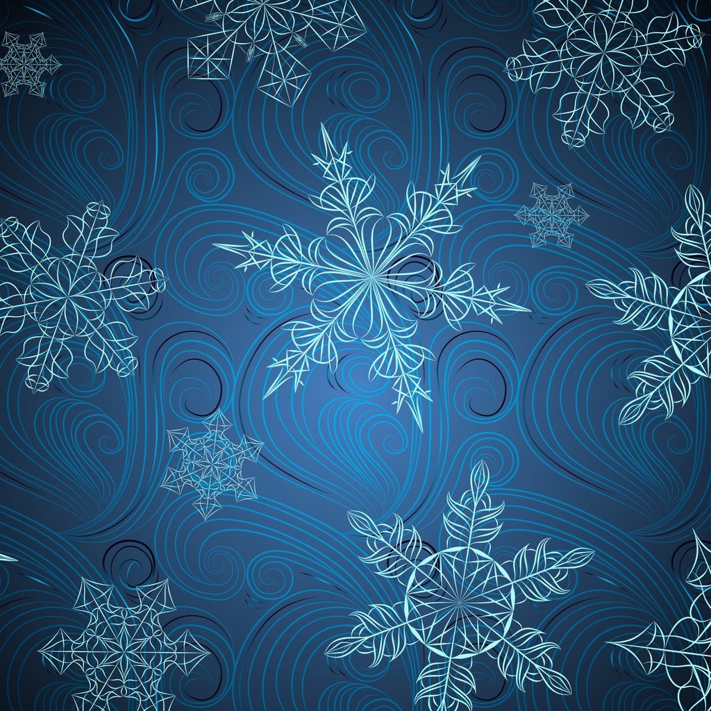 Обои текстура, снежинки, фон, узор, texture, snowflakes, background, pattern разрешение 3840x2400 Загрузить