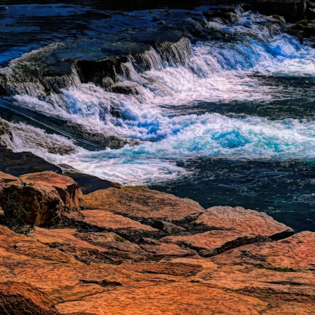 Обои река, скалы, поток, river, rocks, stream разрешение 3840x2160 Загрузить