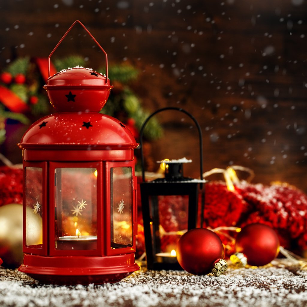 Обои рождественский фонарь, новый год, шары, украшения, подарки, фонарь, свеча, рождество, фонарики, new year, balls, decoration, gifts, lantern, candle, christmas, lanterns разрешение 1920x1200 Загрузить