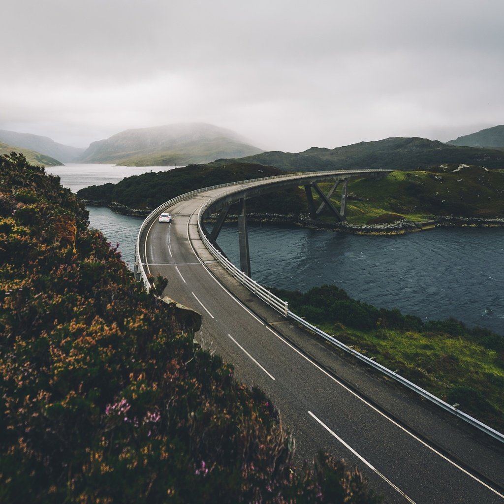 Обои дорога, река, машина, мост, норвегия, красиво, road, river, machine, bridge, norway, beautiful разрешение 2048x1367 Загрузить