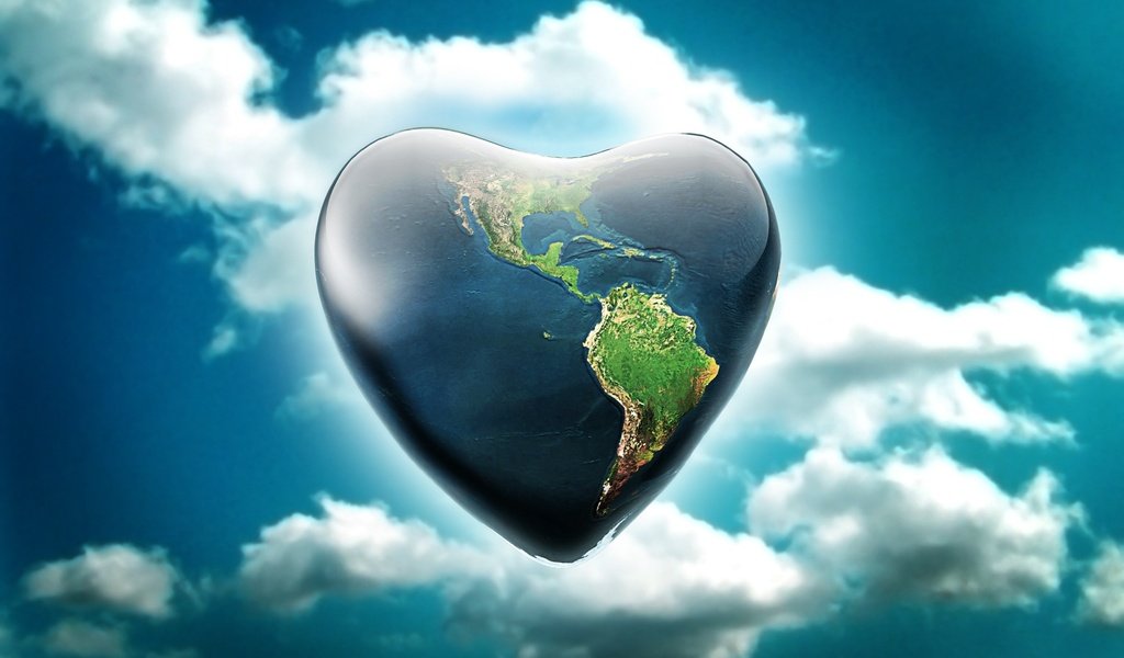 Обои небо, земля, планета, сердце, the sky, earth, planet, heart разрешение 2048x1374 Загрузить