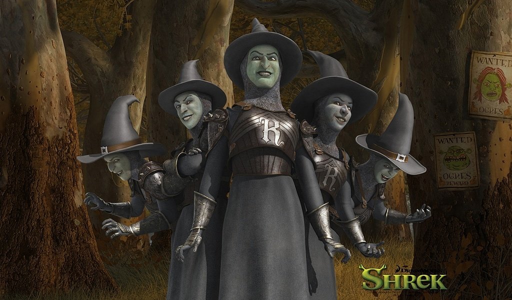 Обои ведьмы, шрек, witches, shrek разрешение 1920x1080 Загрузить