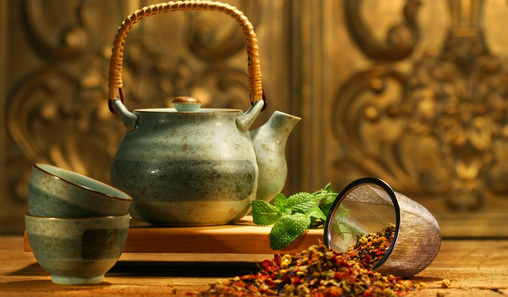 Обои мята, чай, чайник, аромат, asian tea, добавки, mint, tea, kettle, aroma, supplements разрешение 3504x2336 Загрузить