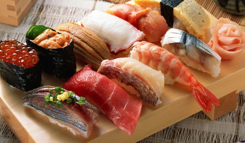 Обои суши, роллы, японская кухня, sushi, rolls, japanese cuisine разрешение 1920x1200 Загрузить