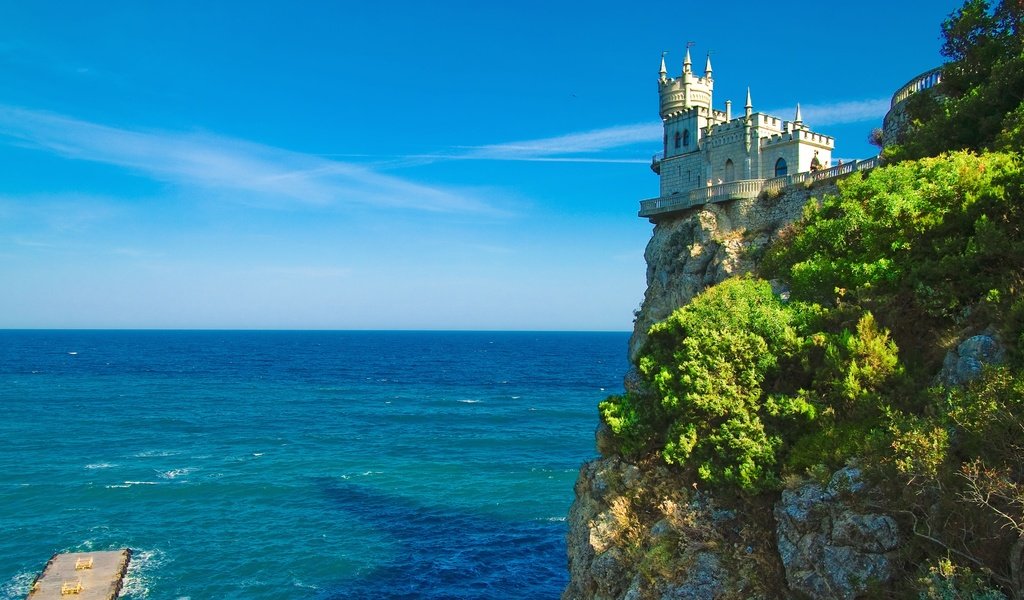 Обои черное море, крым, ласточкино гнездо, the black sea, crimea, swallow's nest разрешение 9257x5210 Загрузить