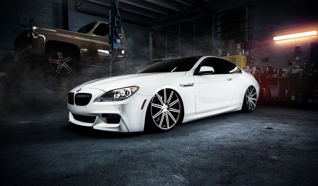 Обои белая, гараж, бмв, м6, white, garage, bmw, m6 разрешение 2560x1600 Загрузить