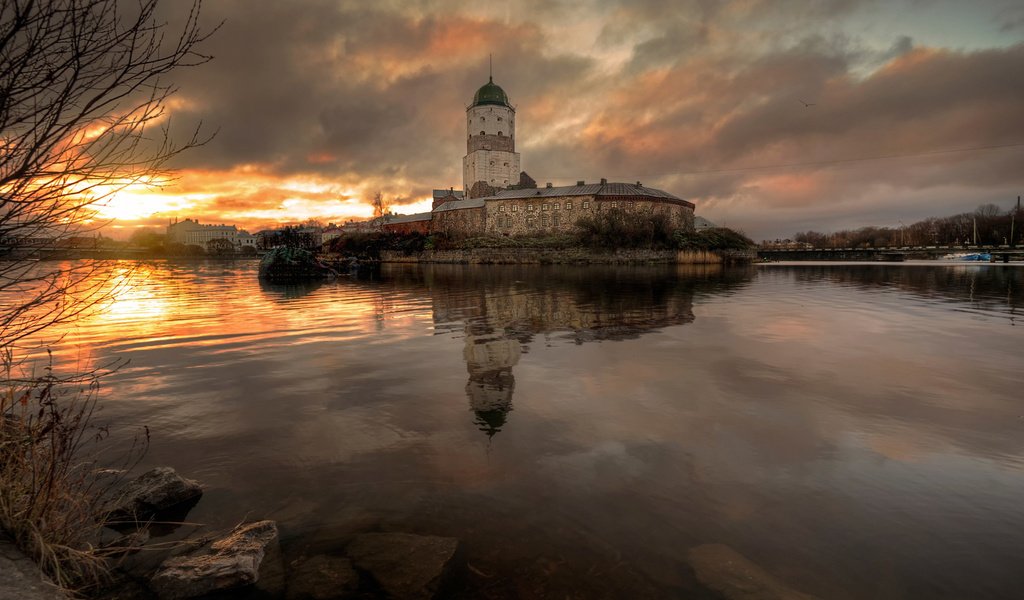 Обои осень, россия, выборг, выборгский замок, autumn, russia, vyborg разрешение 1920x1200 Загрузить