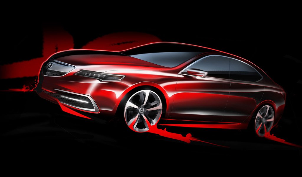 Обои рисунок, акура, скетч, tlx, figure, acura, the sketch разрешение 2560x1440 Загрузить