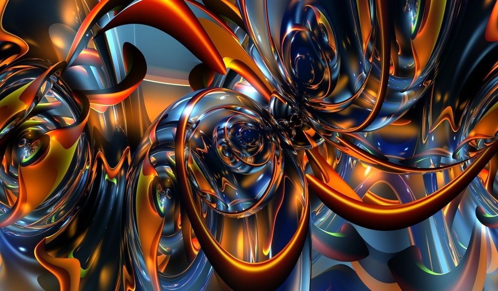 Обои абстракция, линии, узор, фрактал, 3д, abstraction, line, pattern, fractal, 3d разрешение 1920x1200 Загрузить