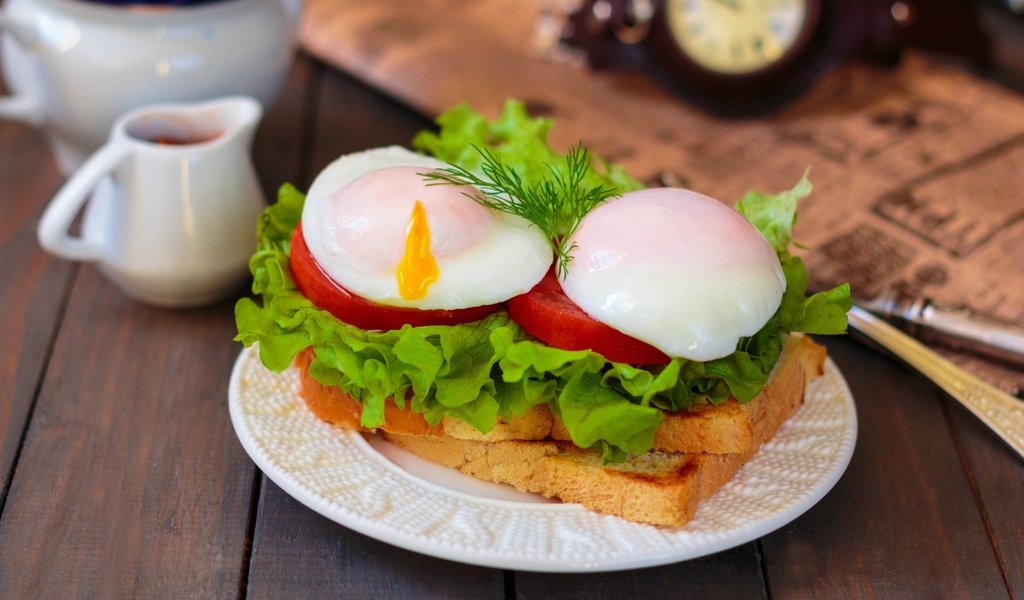 Обои бутерброд, хлеб, овощи, яйцо, пашот, sandwich, bread, vegetables, egg, poached разрешение 2000x1334 Загрузить