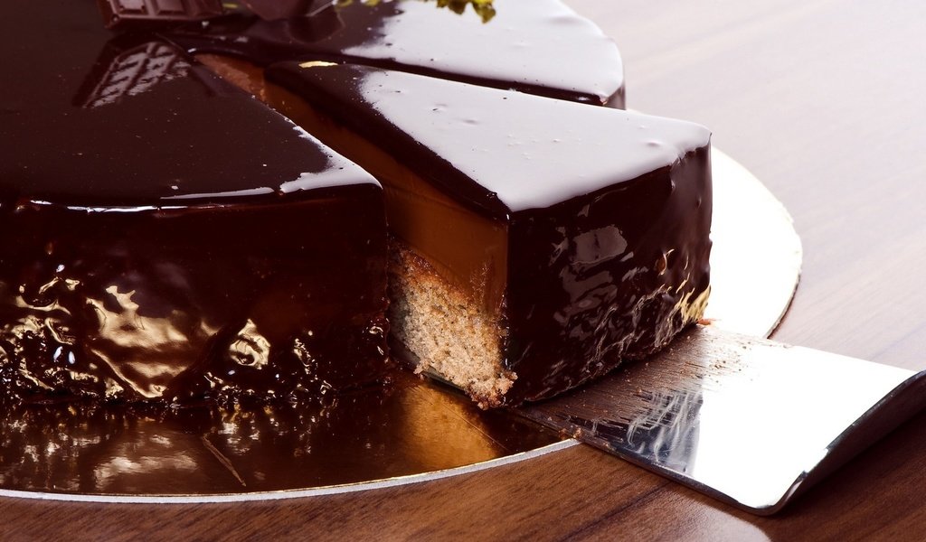 Обои шоколад, сладкое, торт, десерт, шоколадная глазурь, chocolate, sweet, cake, dessert, chocolate glaze разрешение 1920x1080 Загрузить