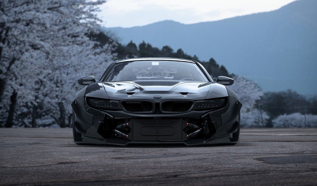 Обои цветы, весна, автомобиль, тюнинг, бмв, bmw i8, flowers, spring, car, tuning, bmw разрешение 1920x1130 Загрузить