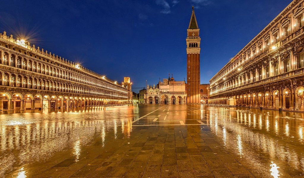 Обои венеция, италия, площадь сан-марко, venice, italy, piazza san marco разрешение 2880x1800 Загрузить