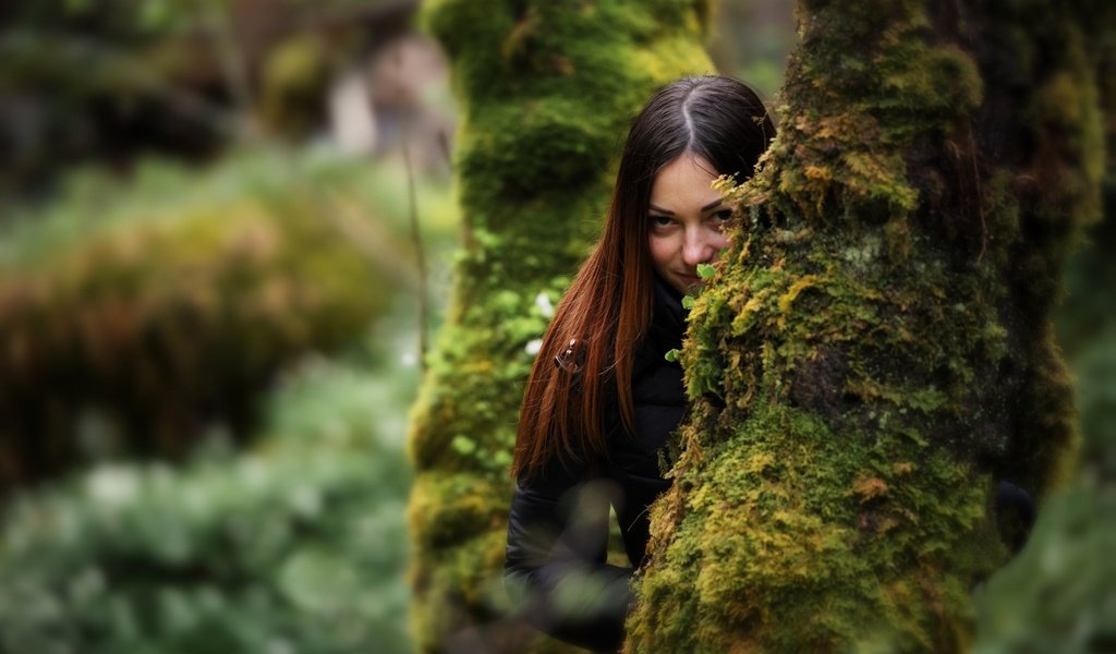 Обои деревья, девушка, взгляд, мох, волосы, trees, girl, look, moss, hair разрешение 2048x1292 Загрузить