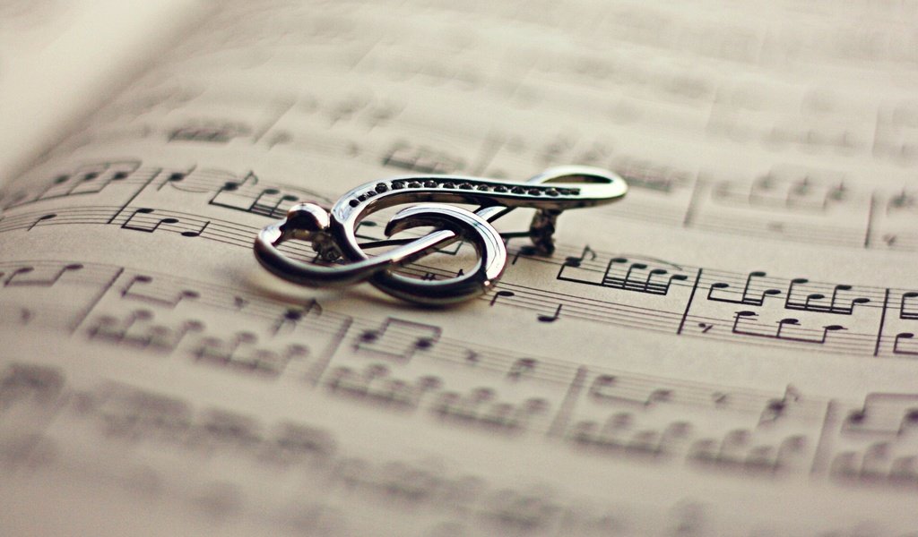 Обои ноты, музыка, бумага, лист, скрипичный ключ, notes, music, paper, sheet, treble clef разрешение 1920x1200 Загрузить