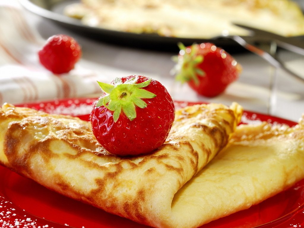 Обои клубника, блинчики, вкусно, вкусняшка, сироп, ням ням, strawberry, pancakes, delicious, yummy, syrup, yum yum разрешение 1920x1080 Загрузить