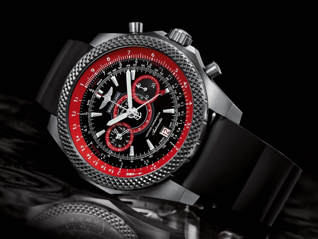 Обои часы, supersport, chronograph, breitling, breitling for bentley, light body, дозор, watch разрешение 4800x3281 Загрузить