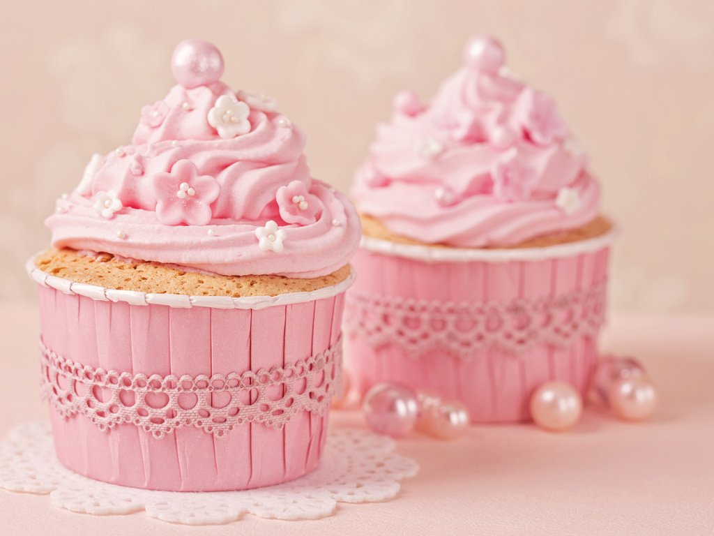 Обои pink-delicate-baby-cupcake разрешение 5760x3840 Загрузить