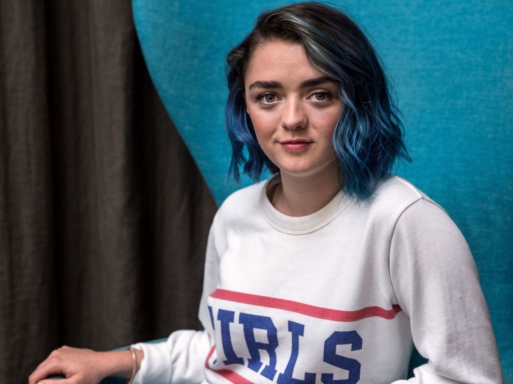 Обои девушка, улыбка, взгляд, волосы, лицо, актриса, maisie williams, girl, smile, look, hair, face, actress разрешение 3456x2870 Загрузить