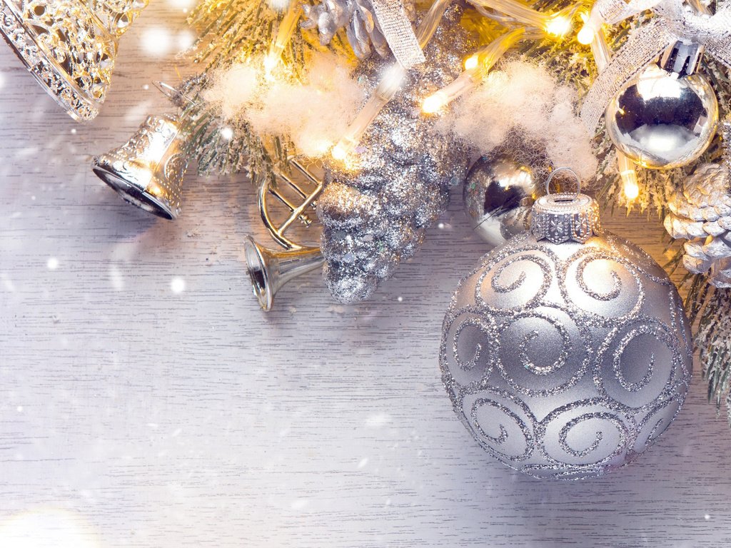 Обои новый год, ветки ели, шары, игрушки, бусы, колокольчики, праздник, рождество, шишки, new year, fir-tree branches, balls, toys, beads, bells, holiday, christmas, bumps разрешение 1920x1200 Загрузить