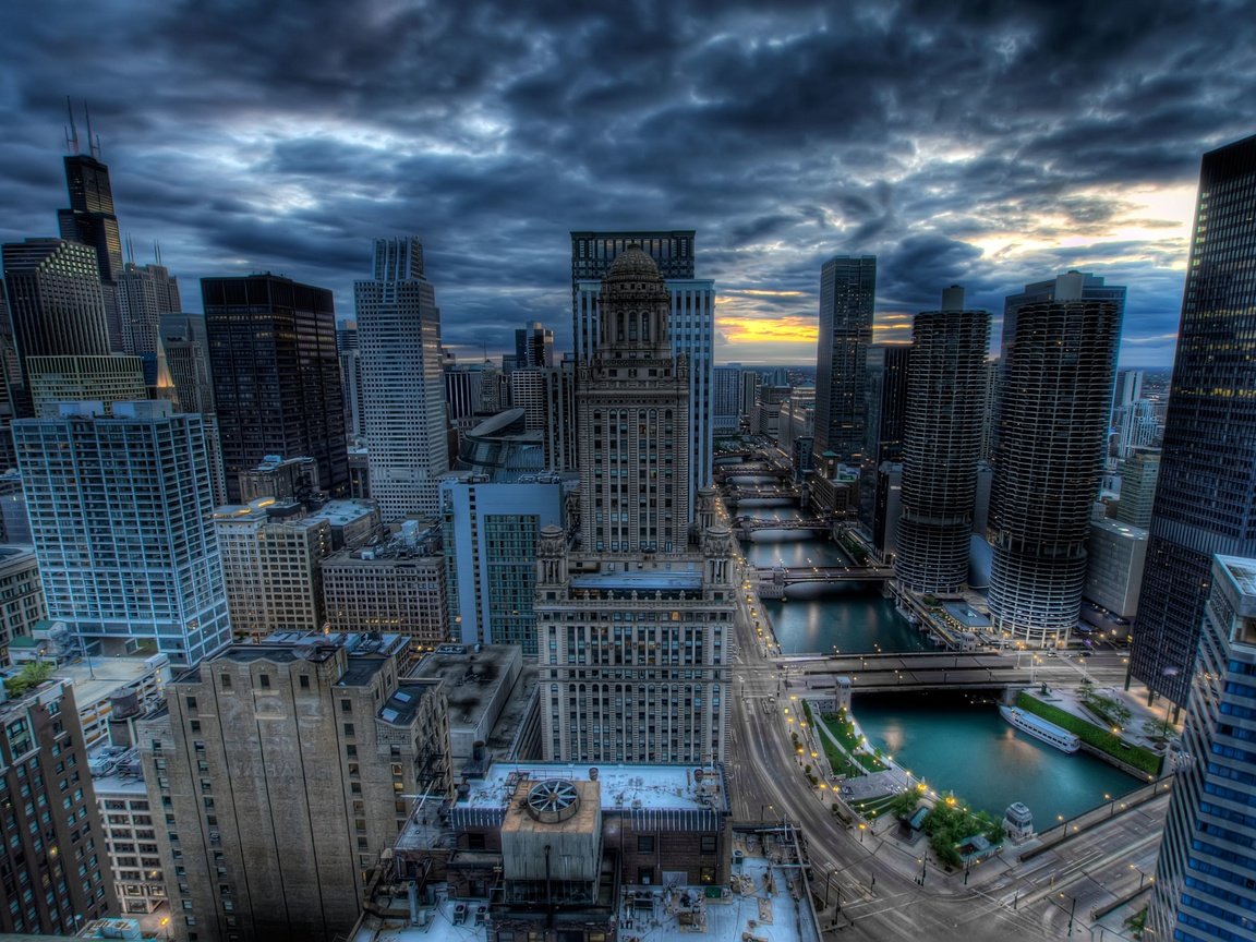 Обои небо, небоскребы, пасмурно, чикаго, the sky, skyscrapers, overcast, chicago разрешение 4305x2865 Загрузить