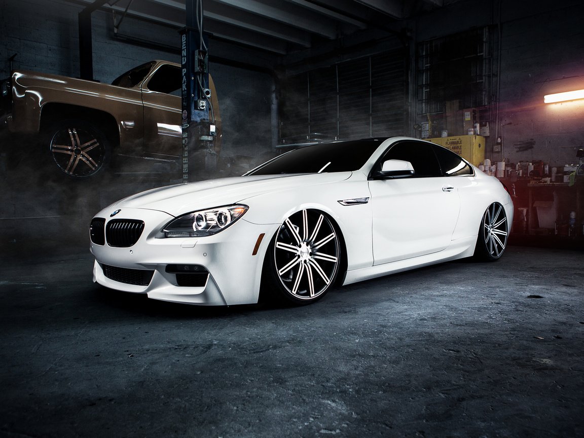 Обои белая, гараж, бмв, м6, white, garage, bmw, m6 разрешение 2560x1600 Загрузить