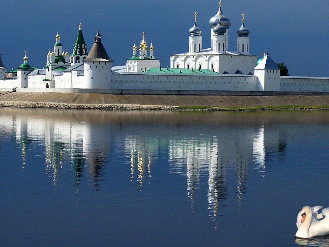Обои макарьевский монастырь, нижегородская область, macarius monastery, nizhny novgorod oblast разрешение 1920x1080 Загрузить