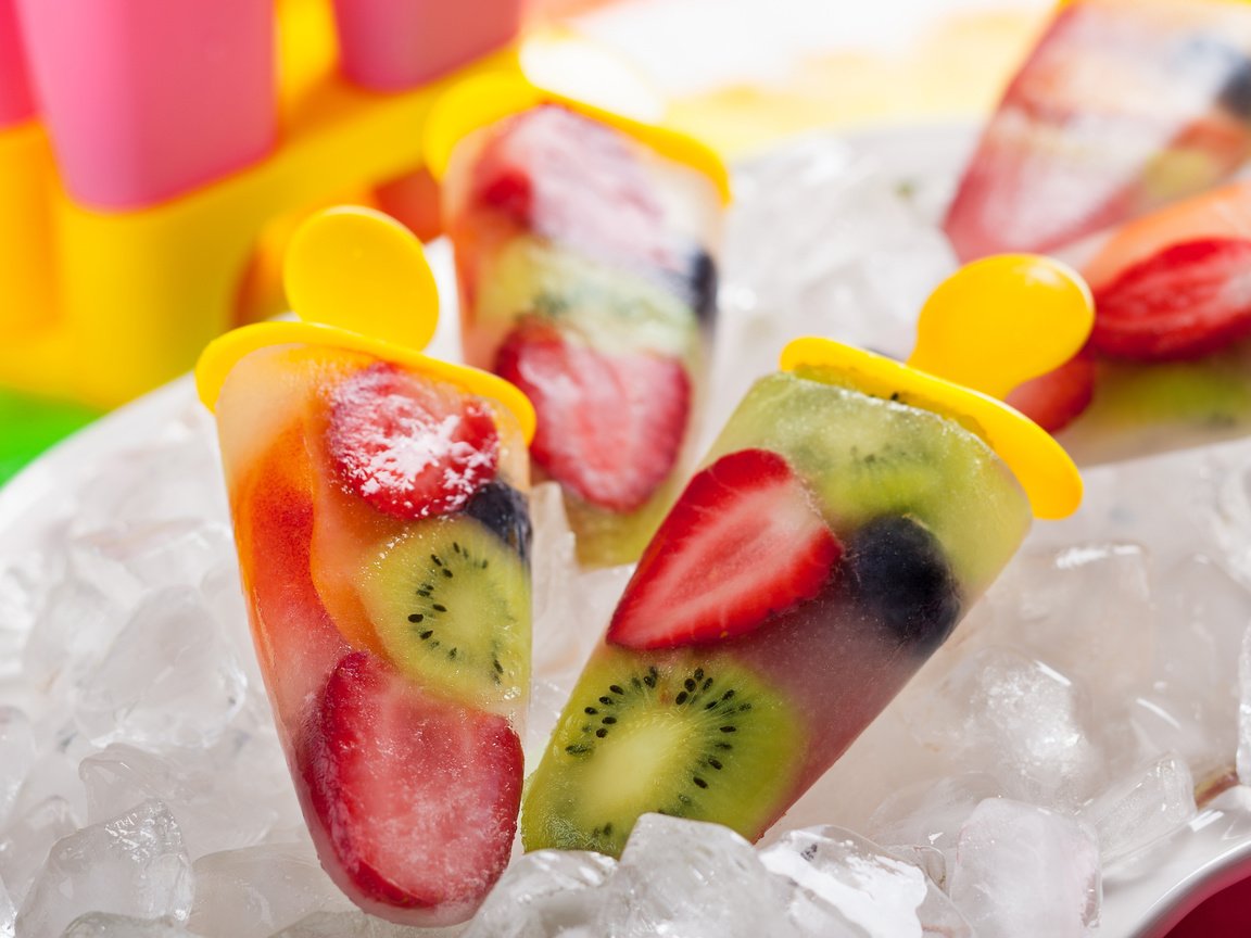 Обои мороженое, фрукты, лёд, ice cream, fruit, ice разрешение 3840x2400 Загрузить