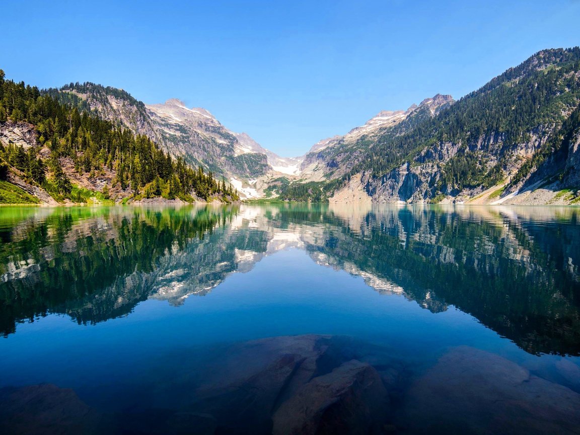 Обои горное озеро, ландшафт, валлпапер, mountain lake, landscape, wallpaper разрешение 2880x1781 Загрузить