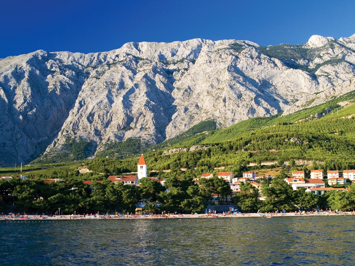 Обои море, побережье, дома, хорватия, промайна, sea, coast, home, croatia, promajna разрешение 3000x2000 Загрузить