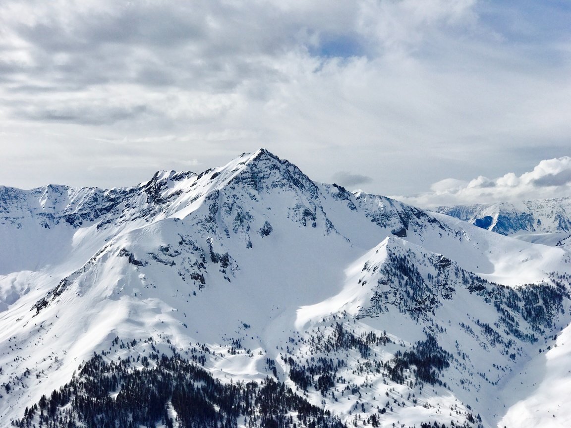 Обои небо, облака, горы, снег, the sky, clouds, mountains, snow разрешение 4032x3024 Загрузить