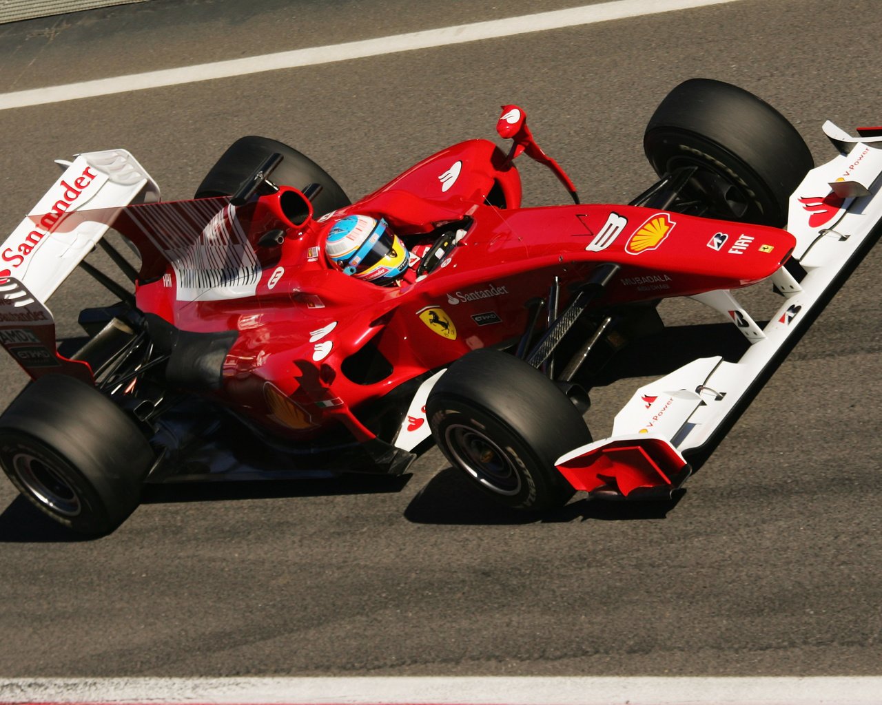 Обои auto sport, formula-1, fernando alonso, ferari f10, circuit de catalunya разрешение 3504x2336 Загрузить